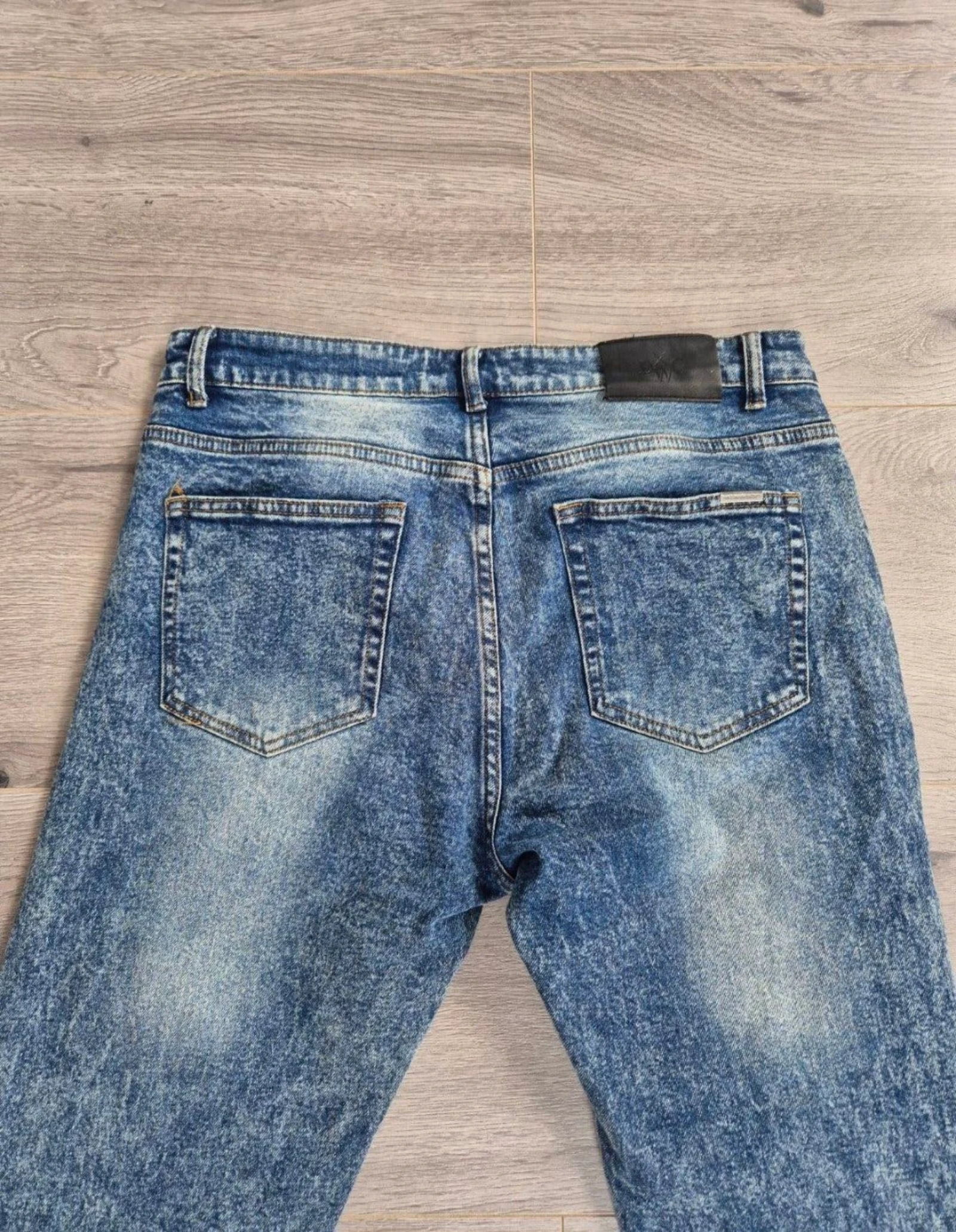 Don't Waste Culture Acid Wash Flare Jeans avec fentes - Taille 32 – photo 10